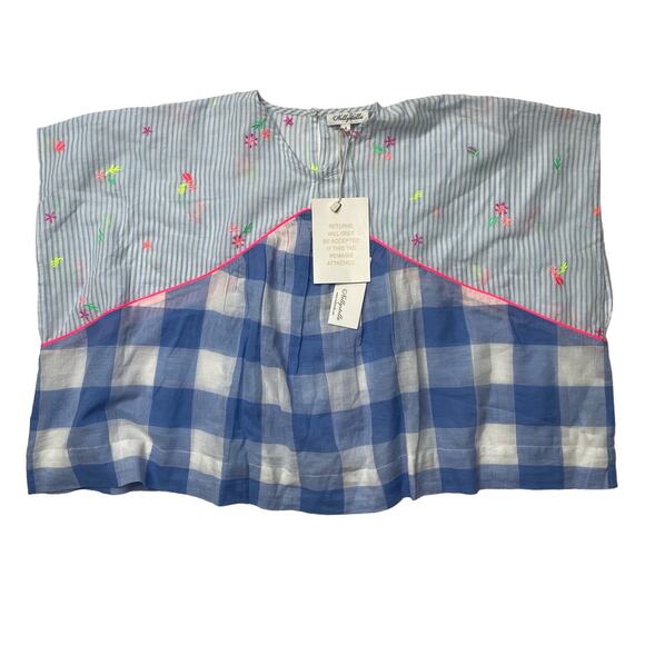 NWT Nellystella Claudia Dress Ditzy Ocean Stripe Size 6 Girls Cotton Blue